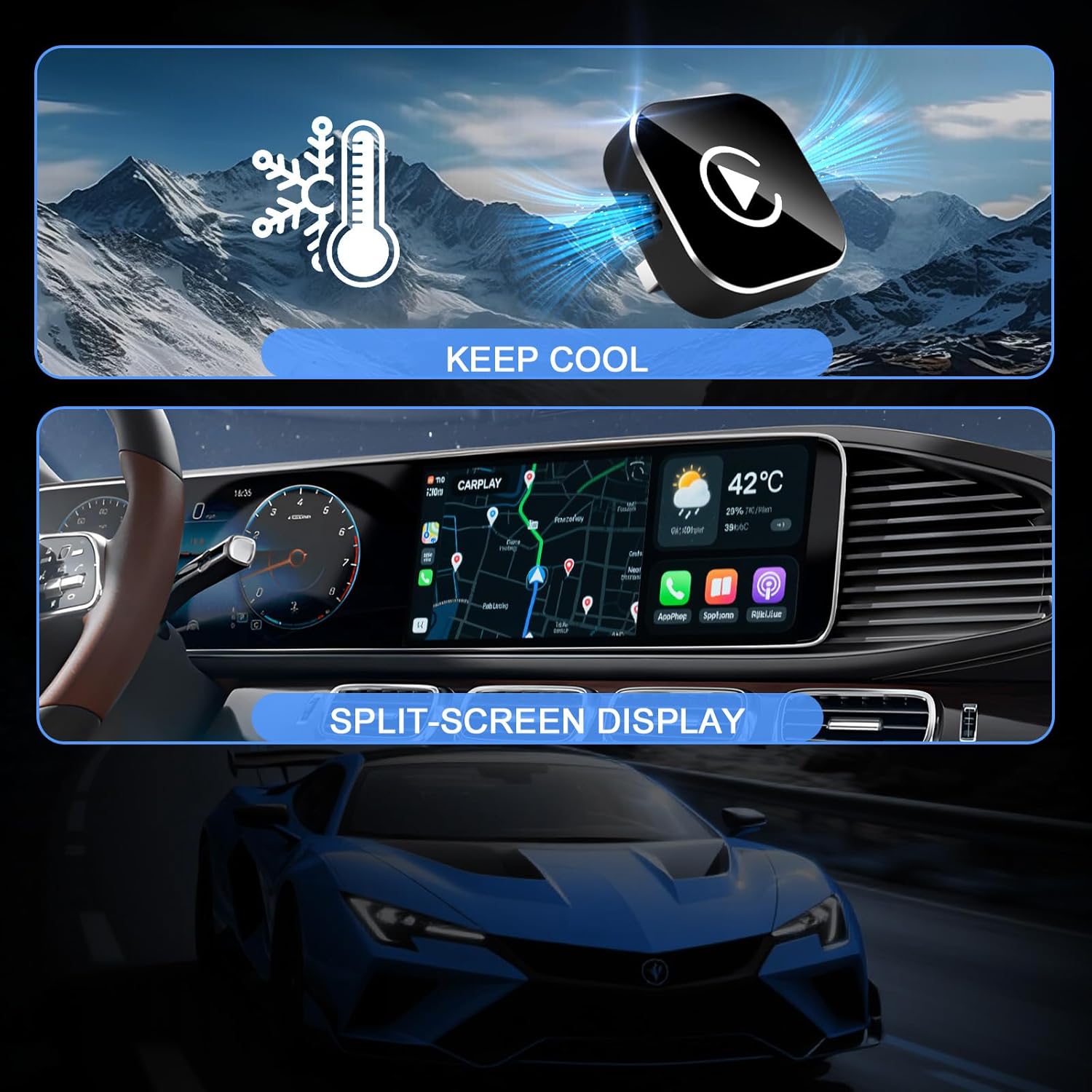 BSUBSU 2026 Wireless CarPlay Adapter – Compact Mini USB-C CarPlay Converter
BSUBSU CarPlay Wireless Adapter – Fast Bluetooth 5.2 Dual-Band Connection
BSUBSU 2-in-1 Wireless CarPlay and Android Auto Adapter – Plug and Play Design
BSUBSU CarPlay Adapter – Stable, No Lag Wireless Connection for All Cars
BSUBSU Mini Wireless CarPlay Adapter – Smart Cooling, Dual-Band Performance
BSUBSU Wireless CarPlay Dongle – Compatible with iPhone iOS and Android Auto