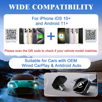 BSUBSU 2026 Wireless CarPlay Adapter – Compact Mini USB-C CarPlay Converter
BSUBSU CarPlay Wireless Adapter – Fast Bluetooth 5.2 Dual-Band Connection
BSUBSU 2-in-1 Wireless CarPlay and Android Auto Adapter – Plug and Play Design
BSUBSU CarPlay Adapter – Stable, No Lag Wireless Connection for All Cars
BSUBSU Mini Wireless CarPlay Adapter – Smart Cooling, Dual-Band Performance
BSUBSU Wireless CarPlay Dongle – Compatible with iPhone iOS and Android Auto