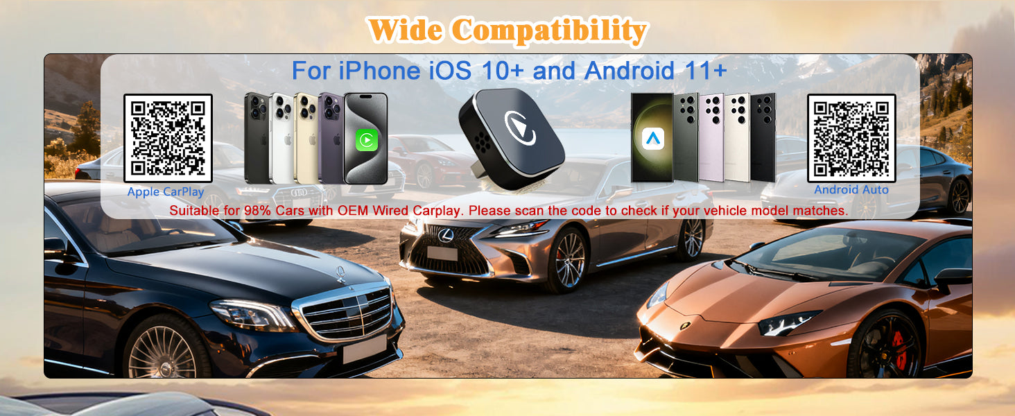 BSUBSU 2026 Wireless CarPlay Adapter – Compact Mini USB-C CarPlay Converter
BSUBSU CarPlay Wireless Adapter – Fast Bluetooth 5.2 Dual-Band Connection
BSUBSU 2-in-1 Wireless CarPlay and Android Auto Adapter – Plug and Play Design
BSUBSU CarPlay Adapter – Stable, No Lag Wireless Connection for All Cars
BSUBSU Mini Wireless CarPlay Adapter – Smart Cooling, Dual-Band Performance
BSUBSU Wireless CarPlay Dongle – Compatible with iPhone iOS and Android Auto